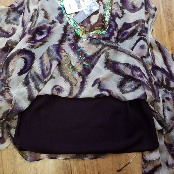 SOLD-ECI New York Woman Blouse w/ Dolman Sleeves - Picture 6 of 6
